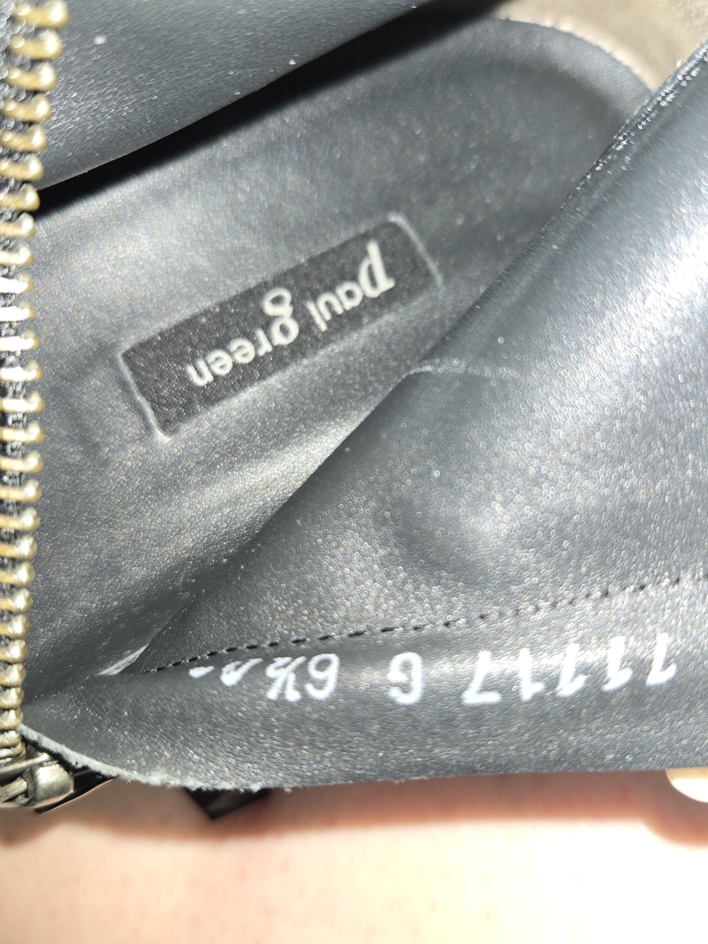 Paul Green Black Suede Ankle Booties with Gloss Back Panel - Picture 4 of 7
